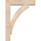 Ekena Millwork Thorton Block Smooth Bracket w/ Offset Brace, Douglas Fir, 5 1/2"W x 22"D x 30"H BKT0604X22X30THR05SDF - alternate 3